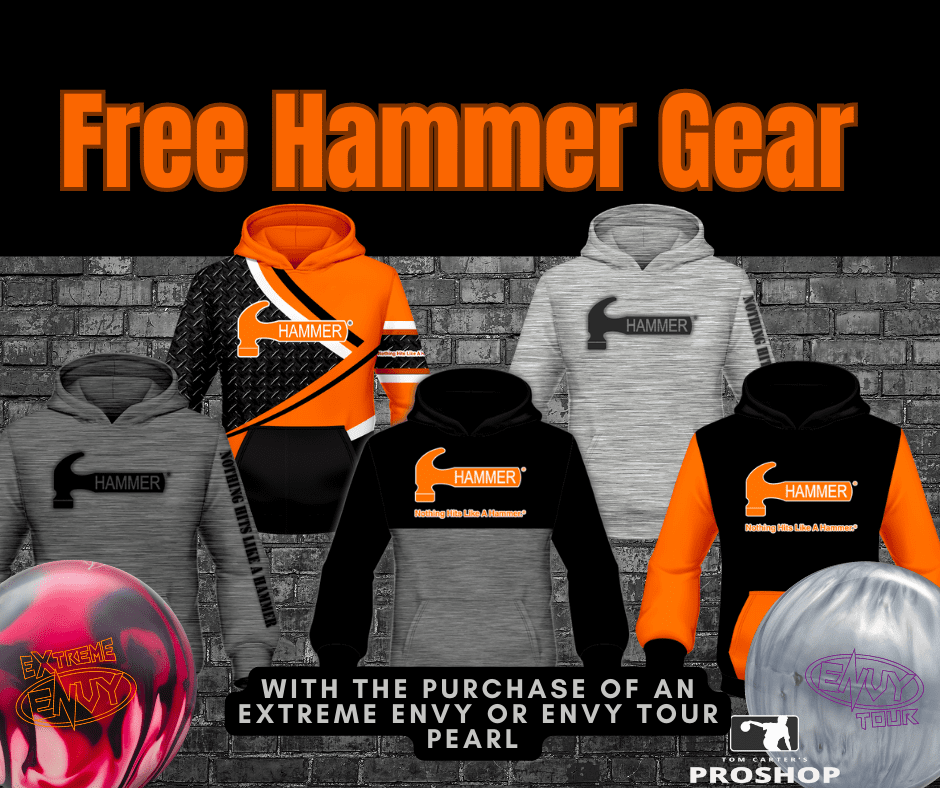 Tom Carter's Pro Shop Hammer envy gear promotion.