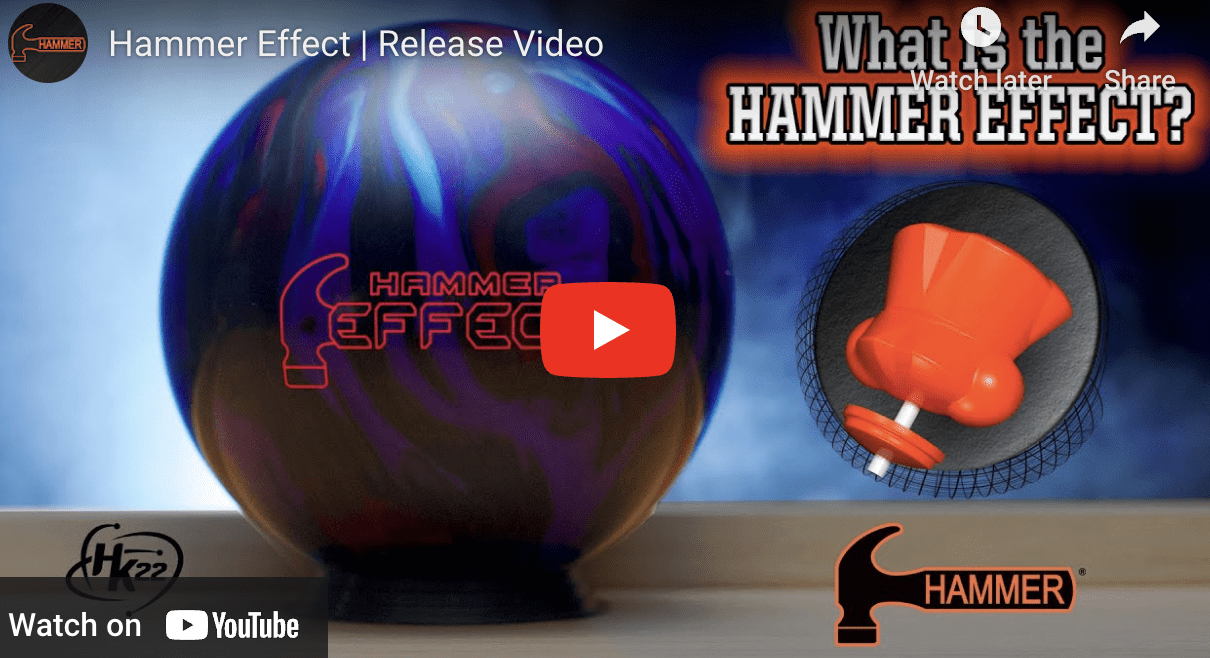 Cover photo of Hammer's Hammer effect bowling ball video.