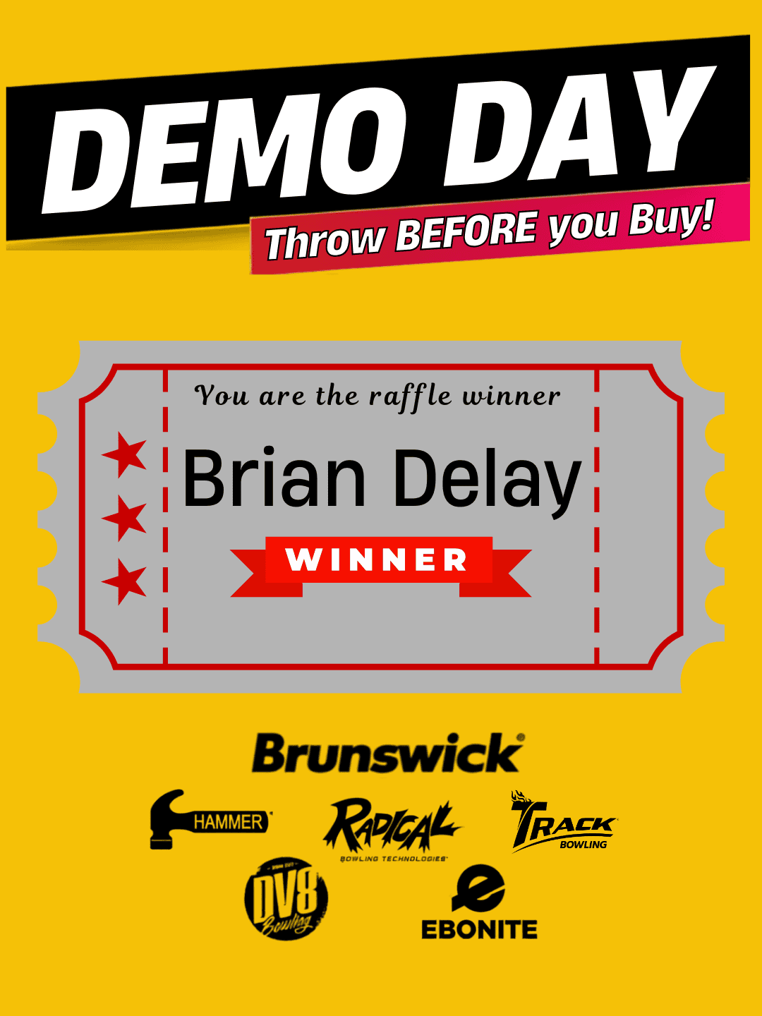 Ball giveaway winner
